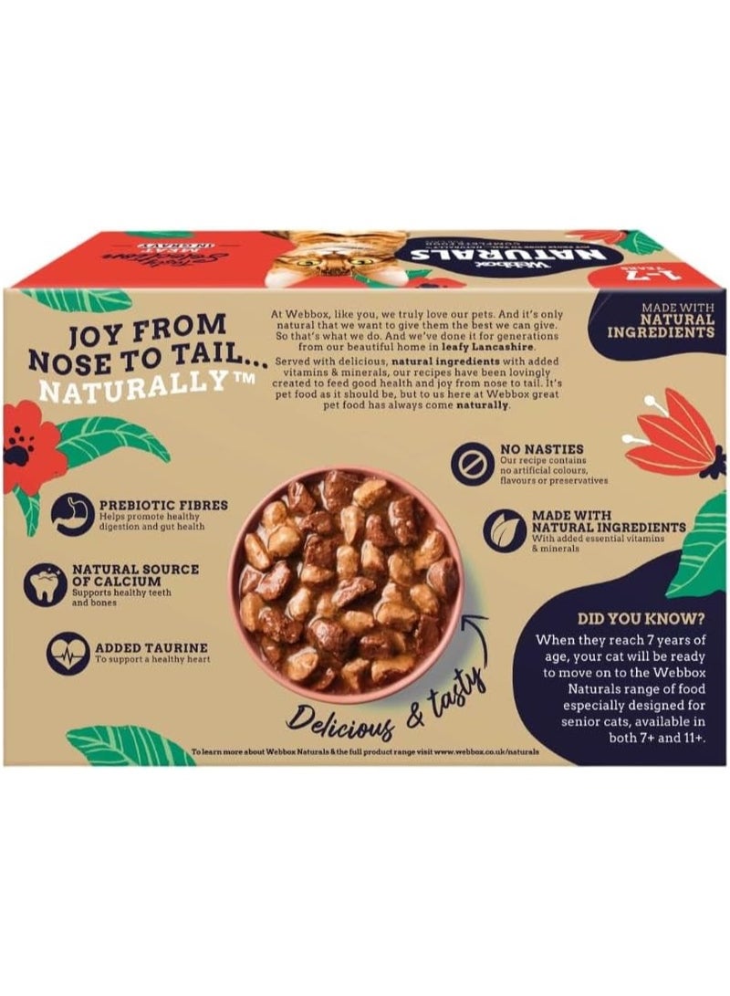 ويبوكس مجموعة متنوعة من مرق اللحم الطبيعي بنكهات الدجاج والديك الرومي ولحم البقر ولحم الضأن والبط للقطط البالغة من عمر سنة إلى 7 سنوات، 12 عبوة × 100 غرام - Image 2